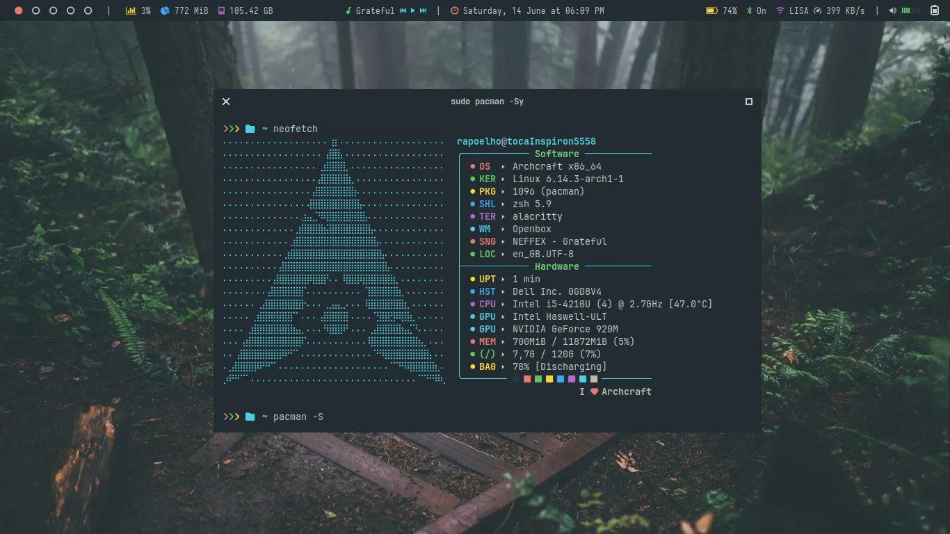 Tema Forest por Padrão