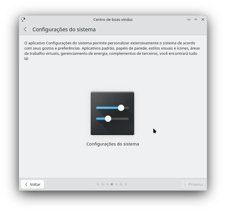 Engraçado ver o Configurações do Sistema aqui, mas é compreensível