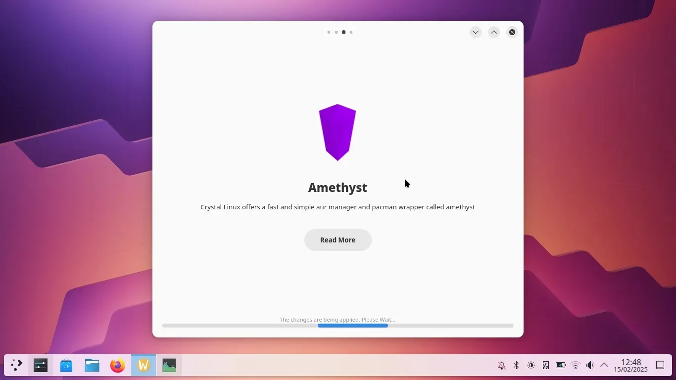 Apresentando o Amethyst, o AUR Helper do Crystal Linux