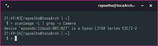 Como vimos, tem um v41:/dev/video0. Precisamos retirar isso, e foi o que fizemos, porém a saída ainda está meio suja