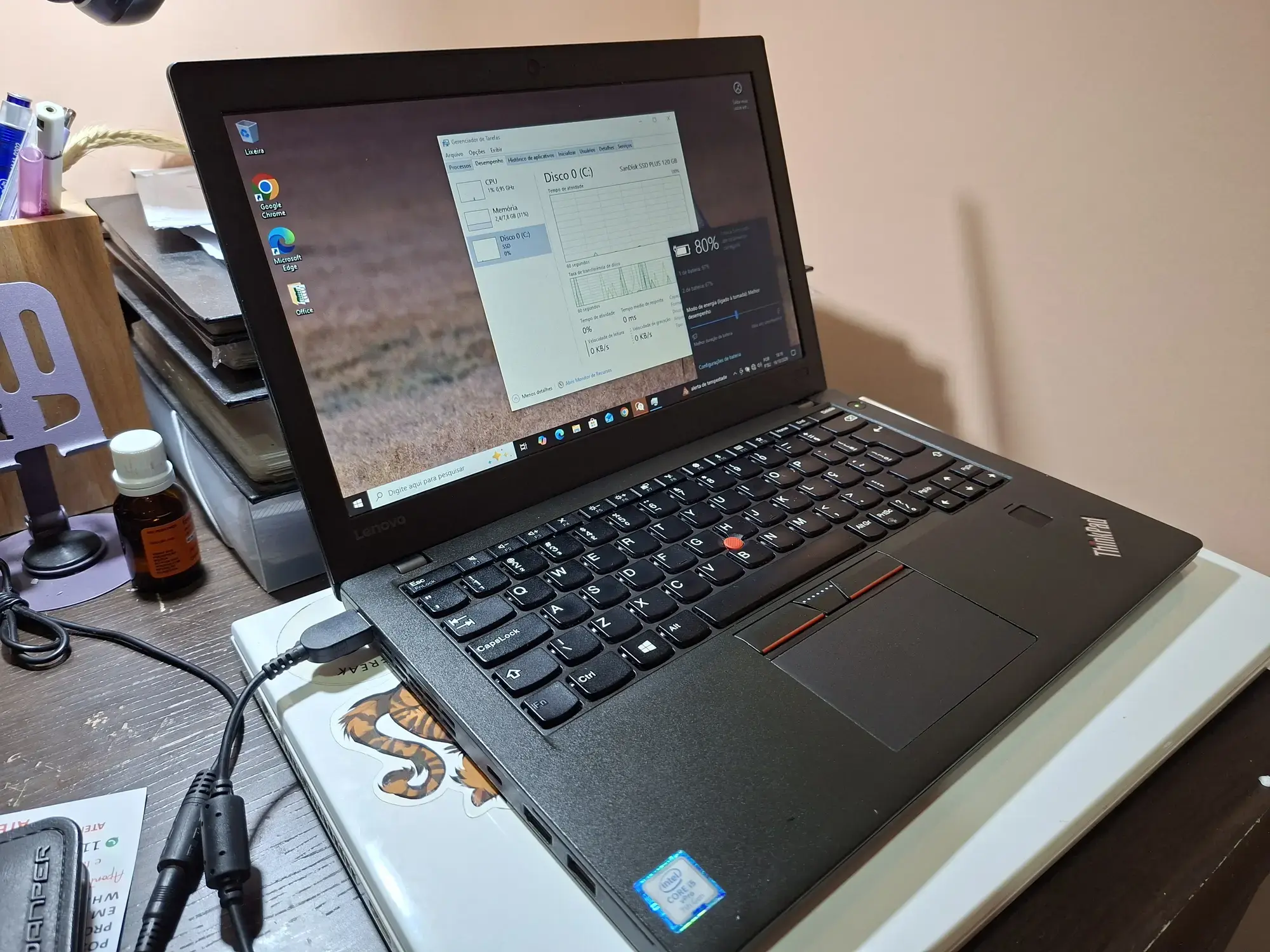 E veio com um Windows 10 bem limpo. Gostei.