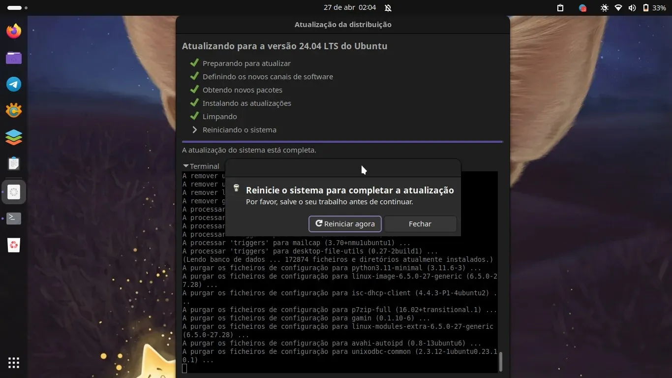 Atualização Finalizada