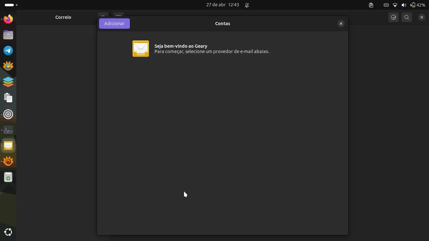 Geary sem o Email, mas o problema estava entre o monitor e a cadeira